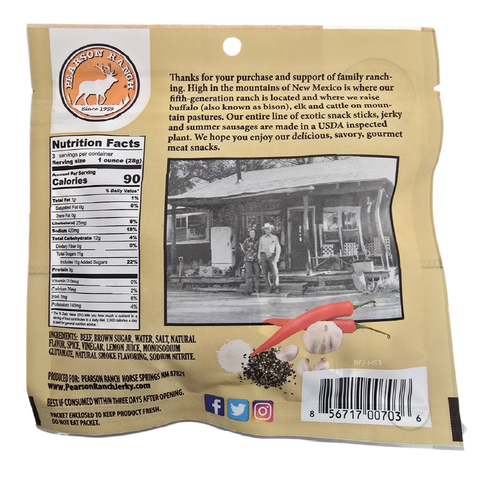 Hot & Sweet Beef Jerky - 3 oz