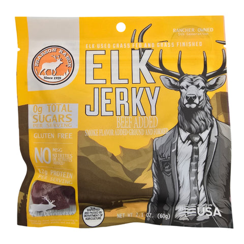 Wholesale Elk Jerky Display Tray - 12 each 2.1oz Resealable Bags