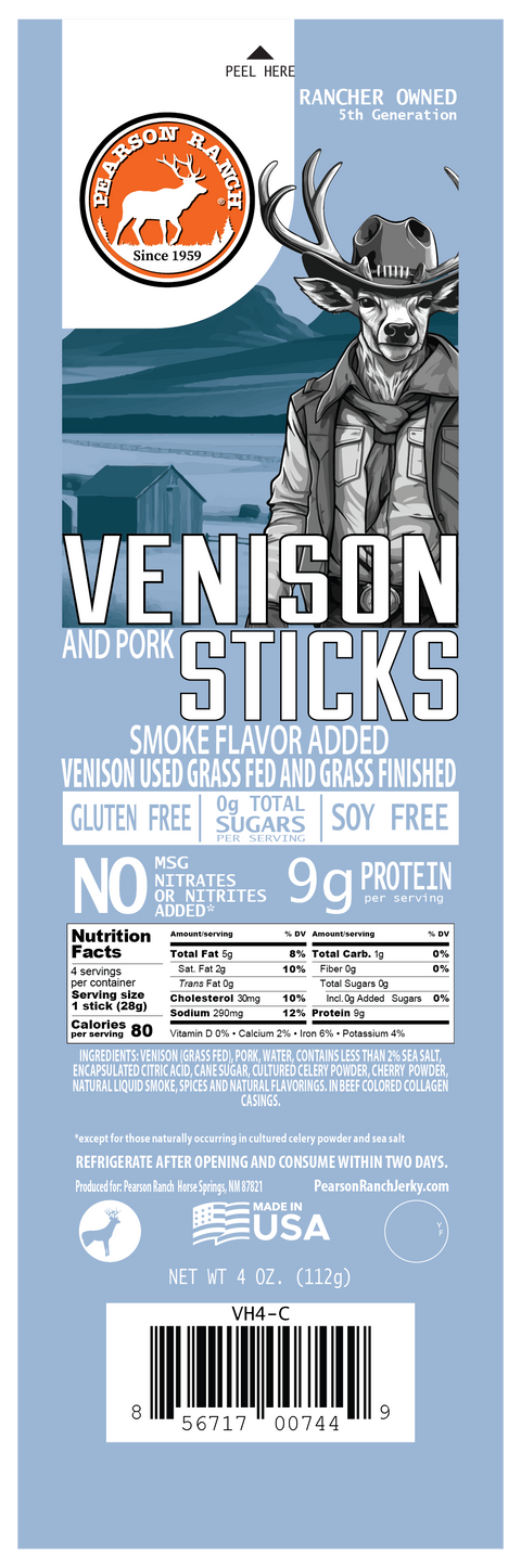 Wholesale Venison Hickory Snack Sticks - 6 count multi-pack caddy