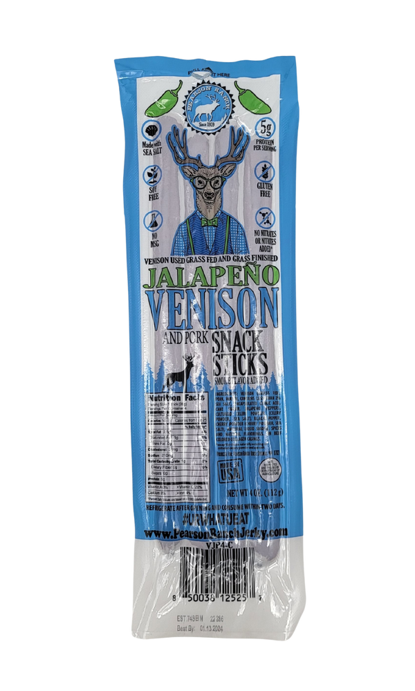 
                  
                    Wholesale Venison Jalapeno Snack Sticks - 6 count multi-pack caddy
                  
                