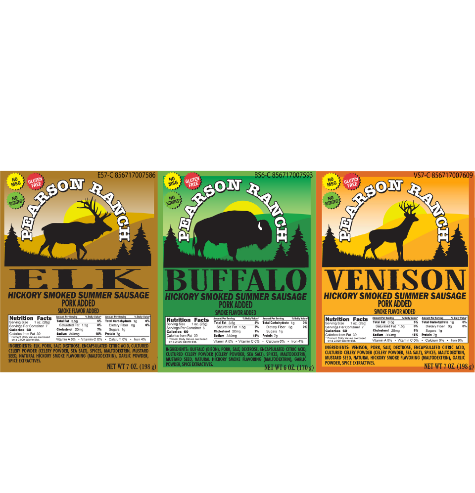 
                  
                    Elk, Buffalo & Venison Nutrition Facts
                  
                