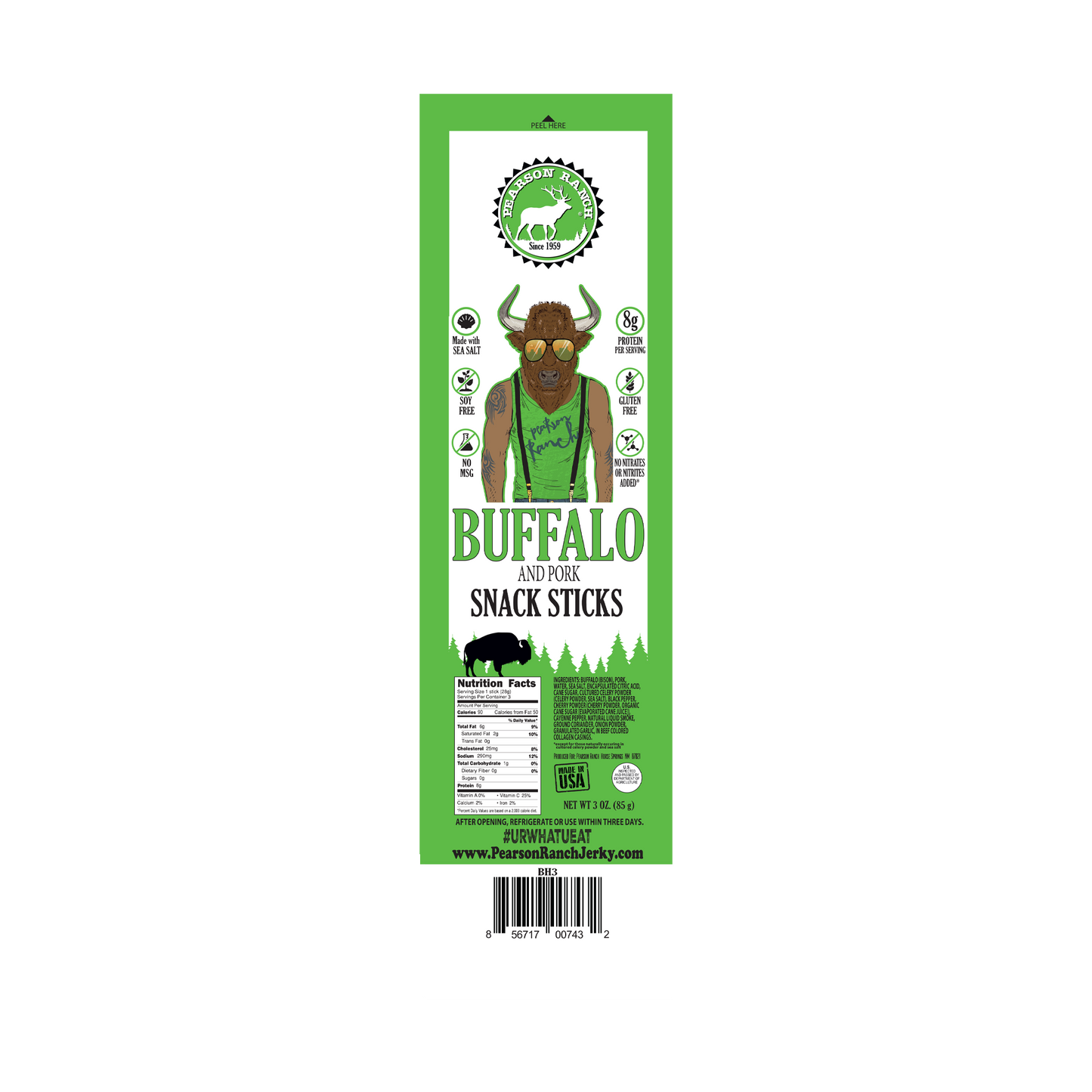 
                  
                    Wholesale Buffalo Hickory Snack Stick Multipack - Pearson Ranch Jerky
                  
                