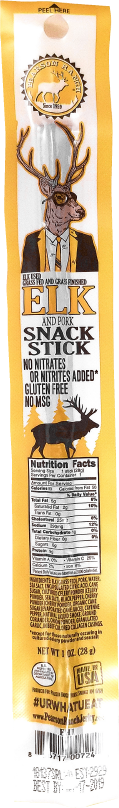 
                  
                    Wholesale Elk Hickory Smoked Snack Stick - 24 count caddy - Pearson Ranch Jerky
                  
                