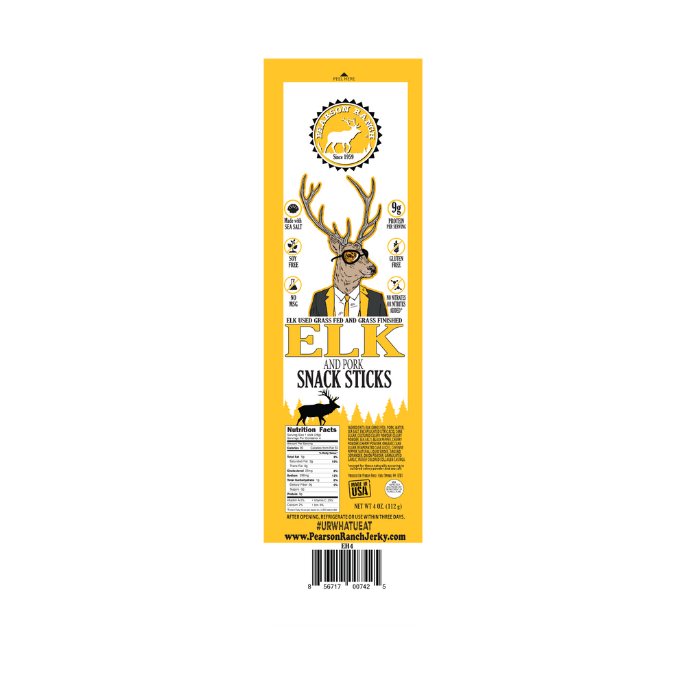Elk Hickory Smoked Snack Stick Multipack - Pearson Ranch Jerky