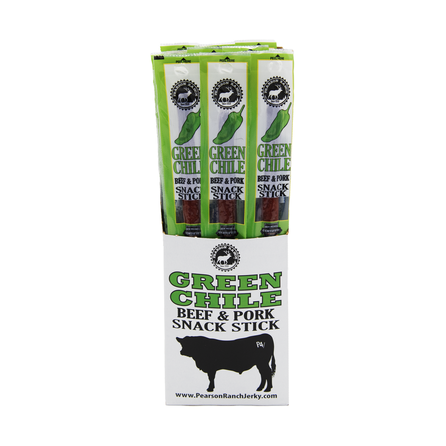 Green Chile Beef & Pork Jerky Snack Stick