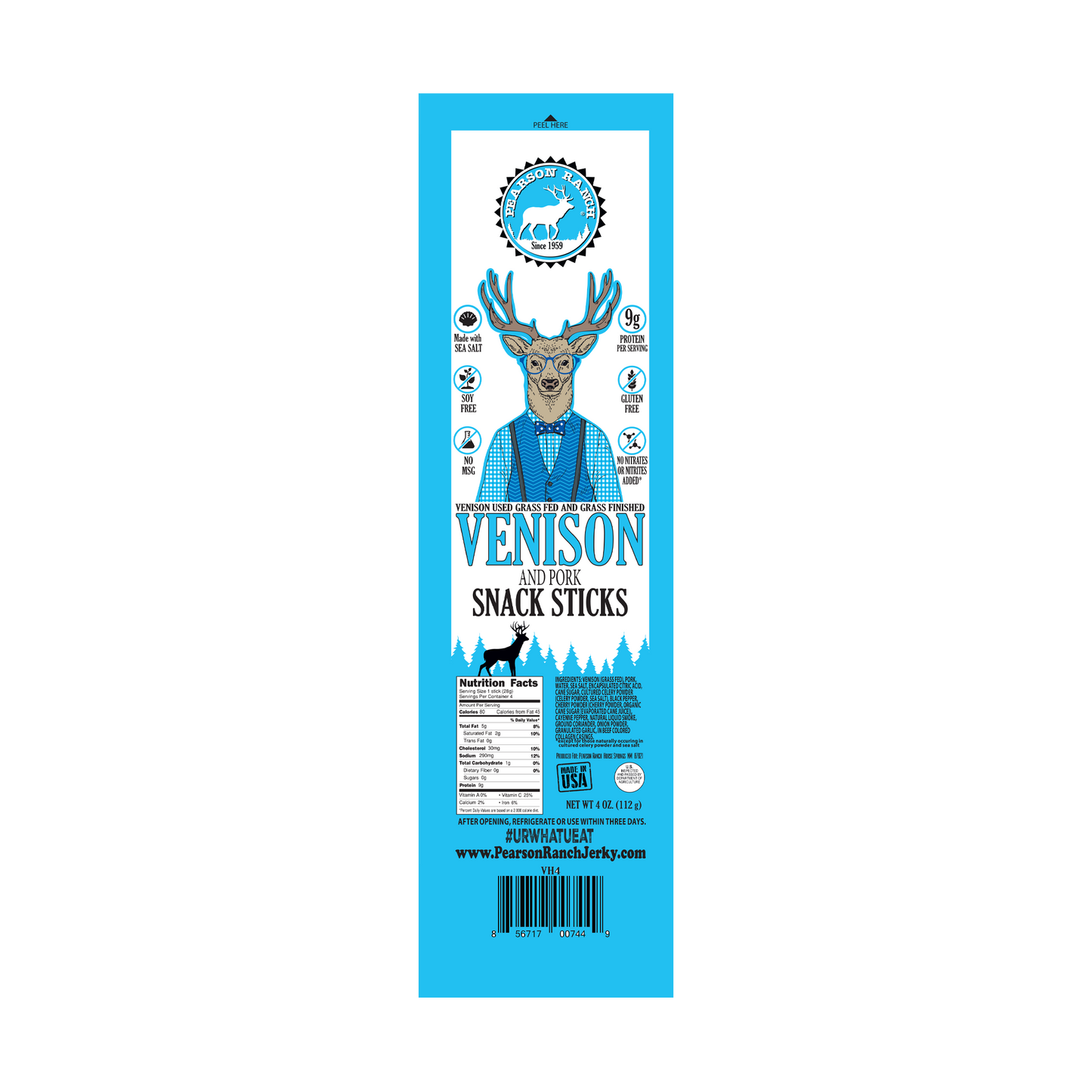 Venison Hickory Snack Stick Multi-pack - Pearson Ranch Jerky