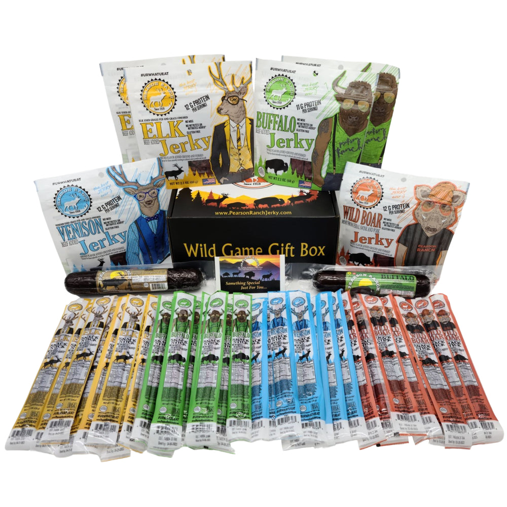 Wild Game Gift Box (Large) - SAVE 30% - Pearson Ranch Jerky