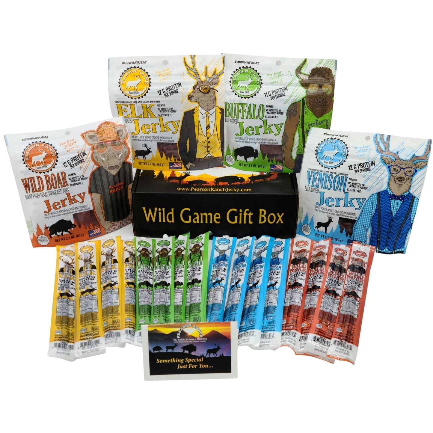 
                  
                    Wild Game Gift Box (Small) - SAVE 25% - Pearson Ranch Jerky
                  
                
