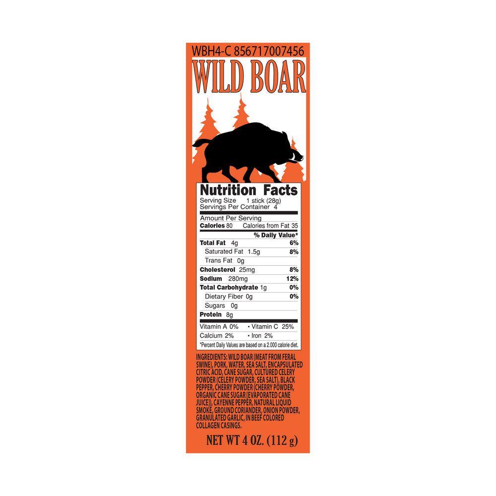 
                  
                    Wholesale Wild Boar Hickory Snack Stick Multi-pack - Pearson Ranch Jerky
                  
                