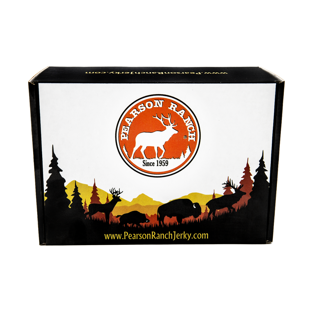 
                  
                    Wild Game Gift Box (Empty - buy a Wrangler or Trail Boss pack to put in it) - Pearson Ranch Jerky
                  
                